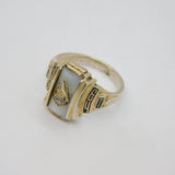 Sterling Silver San Bernadino High School Graduation Ring Vintage 1964 Size Q