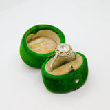 Sterling Silver With Gilt Spinel Patterned Dress Ring Modern c1990 Size R
