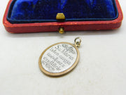 Religious Mary and Cherubs Angels Enamel Sterling Silver Pendant Charm Antique