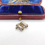 Sterling Silver Pair of Binoculars Charm Pendant Vintage c1970