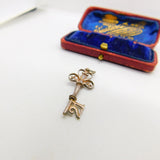 Sterling Silver Commemorative 21st Birthday Key Charm Pendant Vintage c1970