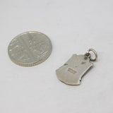 Sterling Silver Enamel Edinburgh Shield Charm Pendant Vintage c1970