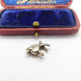 Sterling Silver Coiffed Poodle Dog Charm Pendant Vintage c1970