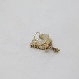 Sterling Silver Chicken Charm Pendant Vintage c1970