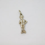 Sterling Silver Manneken Pis Charm Pendant Vintage c1970