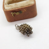 Sterling Silver Prickly Hedgehog Charm Pendant Vintage c1970