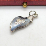 Sterling Silver & Enamel Dancing Goddess Charm Pendant Antique c1920