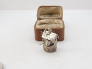 Sterling Silver Good Luck Wishing Well Charm Pendant Vintage c1970