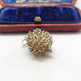 Sterling Silver Prickly Hedgehog Charm Pendant Vintage c1970