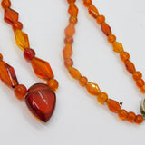 Baltic Amber Mixed Shapes Hand Strung Beaded Necklace Vintage c1990s