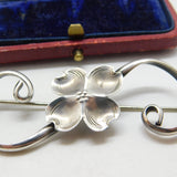 American Sterling Silver Stuart Nye Dogwood Floral Silver Brooch Vintage
