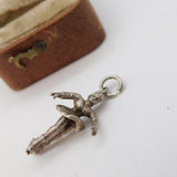 Sterling Silver Ballerina Charm Pendant Vintage c1970