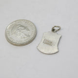 Sterling Silver Herm Island Enamel Charm Pendant Vintage c1970