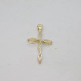 Sterling Silver 5 Marquise CZ Set Cross Pendant Vintage c1990