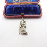 Sterling Silver Flamenco Dancing Couple Charm Pendant Vintage c1970
