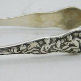Victorian Sterling Silver Neoclassical Pattern Sugar Tongs Antique 1884 London
