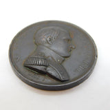 19th Century Bronze Medal Napoleon at St Helena Mudie D Commemorative Medal