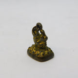 Victorian Gilt Metal Carved Intaglio 'Anne' Fob Seal Antique c1880