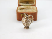 Sterling Silver Wine Jug Charm Pendant Vintage c1970