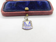 Sterling Silver & Enamel Southend-on-Sea Charm Pendant Vintage c1970