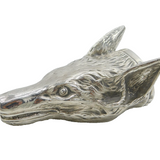 Sterling Silver Georgian Style Fox Mask Form Stirrup Cup Vintage 1960 London