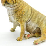 20th Century Franz Bergmann Cold Painted Vienna Bronze Pug Figurine Antique
