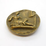 Georgian Gilt Metal Novelty 'Peeping Tom' Dress Button Antique c1820s