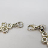 Sterling Silver Bubble Pattern Panel Bracelet Vintage c1990s