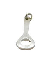 Sterling Silver Bottle Opener Charm Pendant Vintage c1970