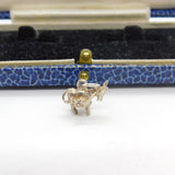 Sterling Silver Donkey with Baskets Charm Pendant Vintage c1970