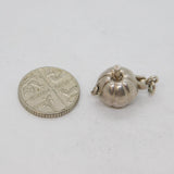 Sterling Silver Opening Pumpkin With Mouse Inside Charm Pendant Vintage c1970s