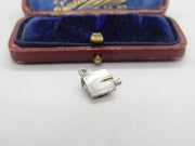 Sterling Silver Mortar Board Charm Pendant Vintage c1970