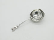 Sterling Silver Novelty Cockerel Chicken Tea Strainer 1939 Sheffield Antique