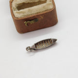 Sterling Silver Canoe Charm Pendant Vintage c1970