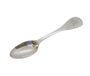 George III Sterling Silver Combination Medicine Spoon & Tongue Depressor Antique