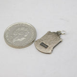 Sterling Silver Enamel Scotland Shield Charm Pendant Vintage c1970
