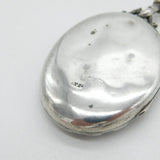 Victorian Sterling Silver Aesthetic Movement Locket & Collar Antique c1880s