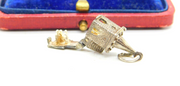 Sterling Silver Revolving Church Wedding Charm Pendant Vintage c1970
