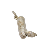 Sterling Silver Riding Boot Charm Pendant Vintage c1970s