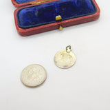 Sterling Silver Confirmation Coin Medallion Charm Pendant Vintage c1970