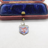 Sterling Silver & Enamel Luxemburg Charm Pendant Vintage c1970