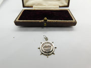 Sterling Silver 'Atlantic City' Medallion Charm Pendant Vintage c1970