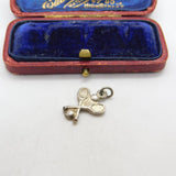 Sterling Silver Tennis Racket and Ball Charm Pendant Vintage c1970
