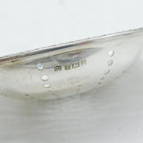 Sterling Silver & Turned Wooden Handle Tea Strainer Vintage 1965 Birmingham