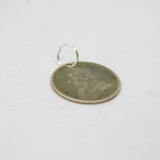 Sterling Silver South Africa ZAR Threepence Coin Charm Pendant Antique 1896