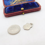 Sterling Silver and Enamel Dortmund Travel Shield Charm Pendant Vintage c1970