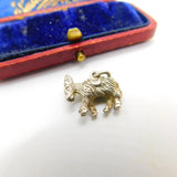 Sterling Silver Donkey Charm Pendant Vintage c1970
