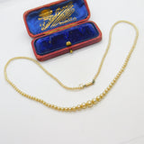 Graduating Faux Pearl Necklace 9ct Gold Clasp Antique Art Deco c1920