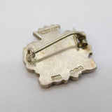 Sterling Silver Regal Crest Brooch Pin Antique 1926 Birmingham