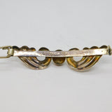 Sterling Silver Mexican Angel Wings Form Hair Barrette Slide Clip Vintage c1980